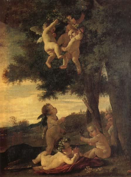 Nicolas Poussin Cupids and Genii oil painting image